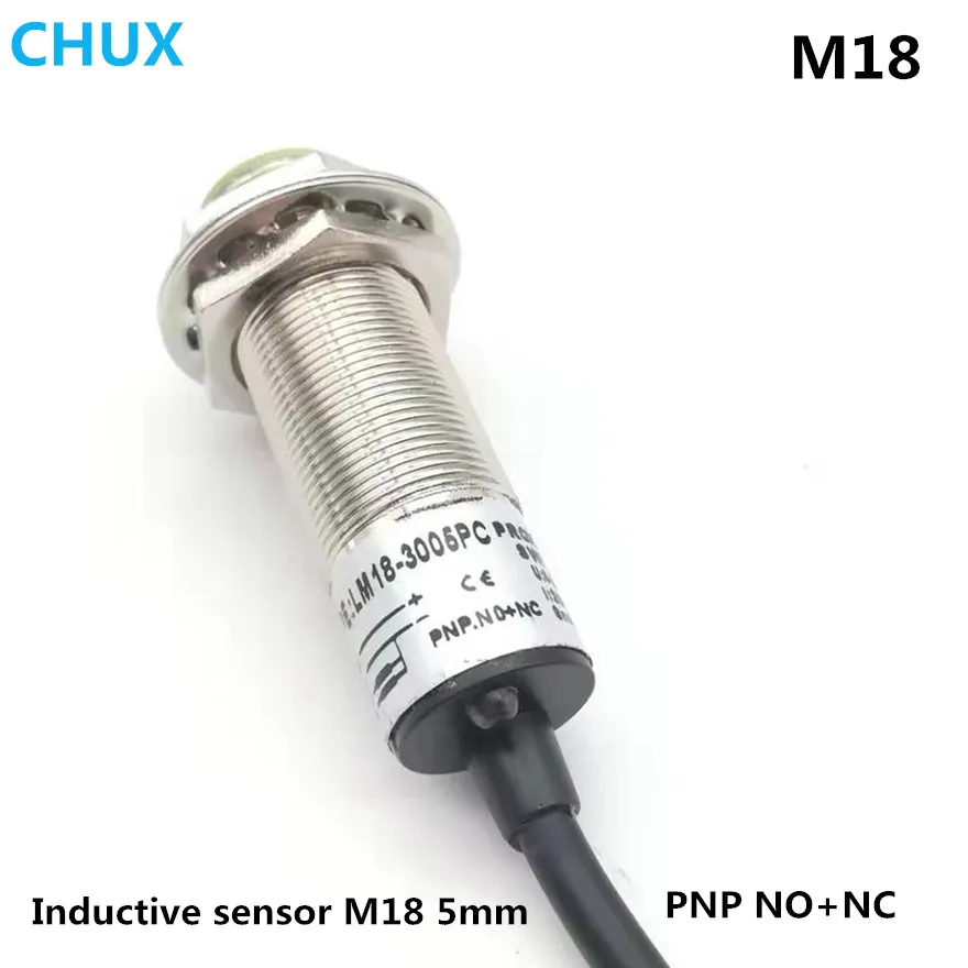 

CHUX M18 Motion Inductive Sensor Pnp Im18 6-36v Dc 5mm Sensing Detect Distance Proximity Switch