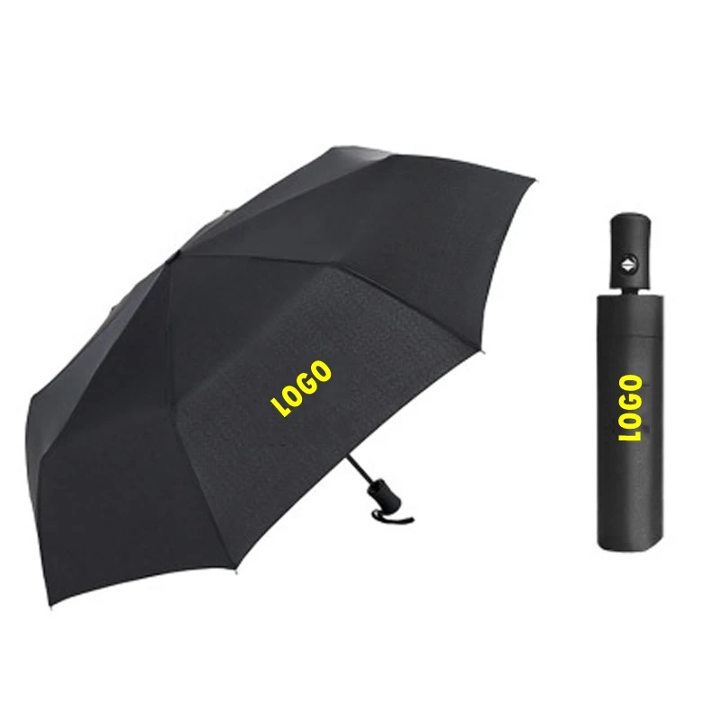 

Fashionable Black Folding Men's Fully Automatic Opening and Closing Car Logo Parasol for Mercedes-Benz for BMW for Audi for Kia