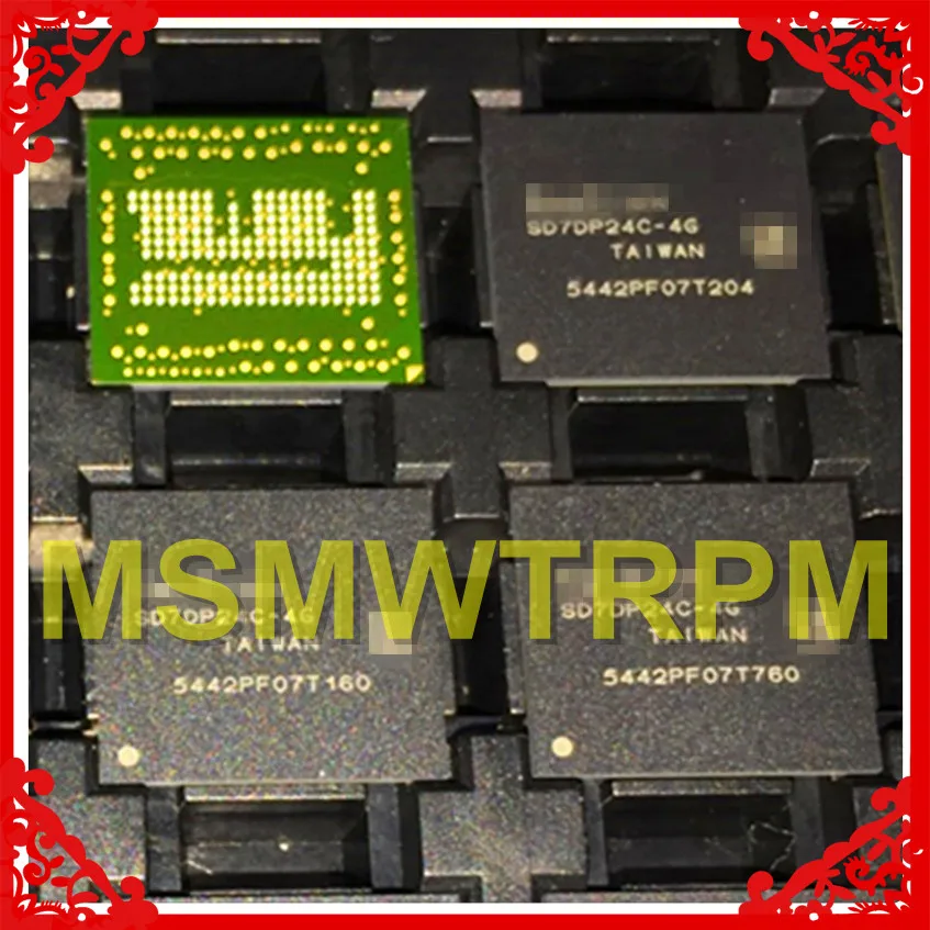 SD7DP24C-4G BGA162Ball EMCP 4+ 4 4 Гб памяти мобильного телефона новые оригинальные и б/у припаянные шарики протестированы ОК