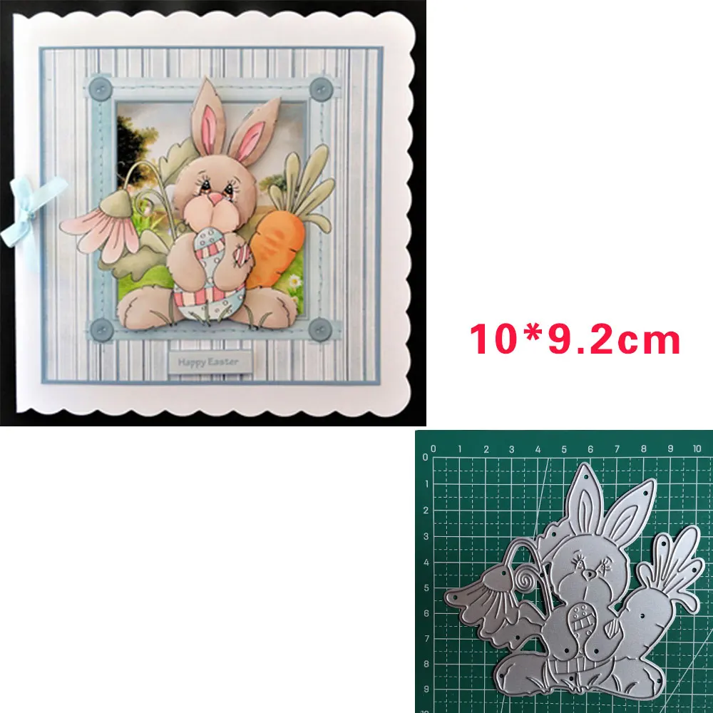 

happy easter metal dies for scrapbook Greet card make scrapbook metal dies 2020 paper craft Rabbit hold radisheiffel Store