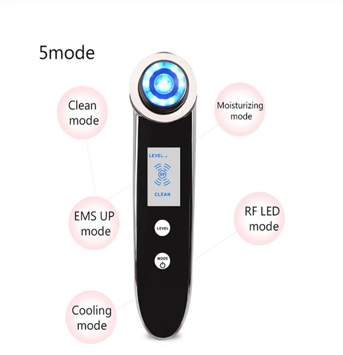 5 в 1 Ems Rf Led мезотерапия для лица подтяжки кожи устройство красоты домашнего использования лазерная машина для омоложения лица