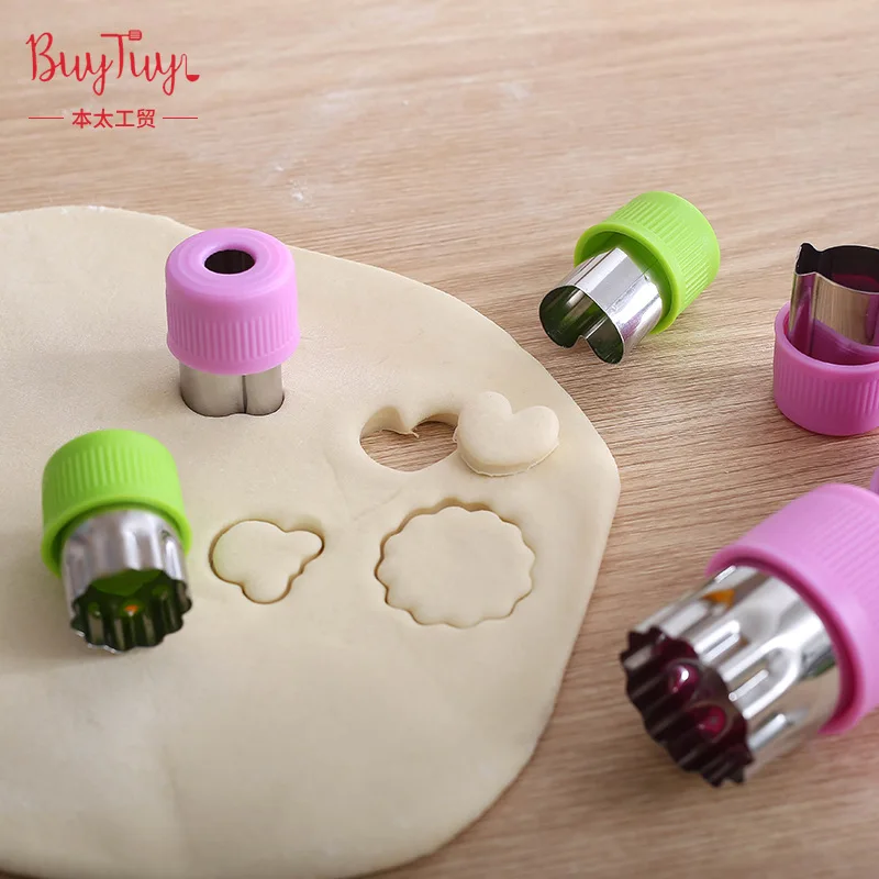 Stainless Steel & Vegetable Fruit Cutter Farfalle Cutter Fruits Embossed Mode Bakery Biscuit Mould