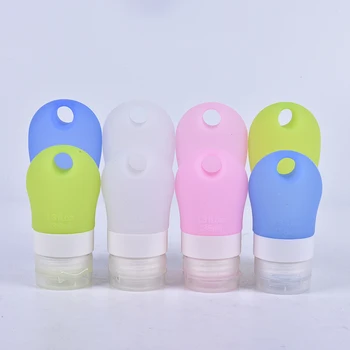 

2PCS 38ml/60ml Portable Silicone Refillable Bottle Empty Travel Packing Press For Lotion Shampoo Cosmetic Squeeze Containers
