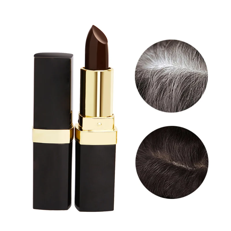 1pcs Temporary Hair Dye Cream Black Brown Fast One off Hair Color Stick Cover Up White 2