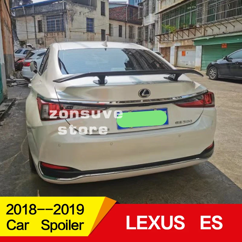 Использовать для Lexus ES серии спойлер год заднего крыла переоборудование аксессуары клей без перфорации