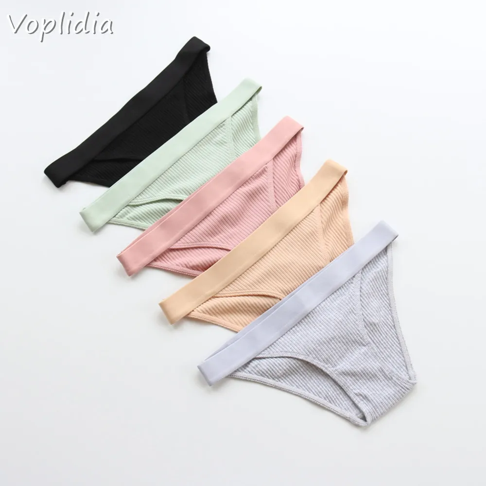 

Voplidia 10 Pics/Lot Women Stretch Cotton Bikinis Panty Lingerie Everyday Female Underwear Briefs PM014