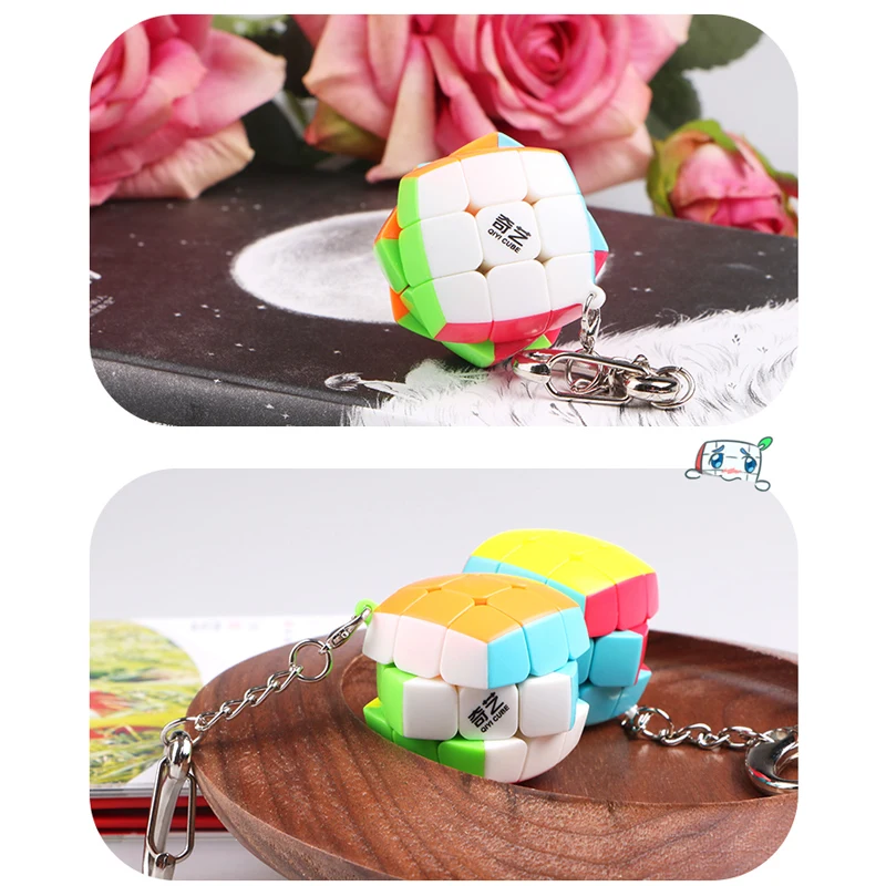 QIYI Мини Брелок кубик 3x3x3 скорость головоломка для волшебной игрушки антистресс