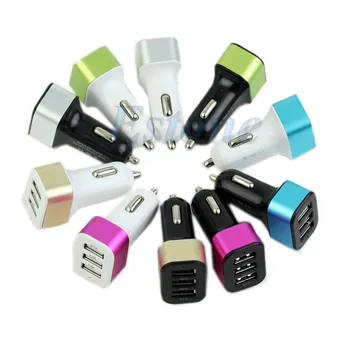 

3 USB Ports 5.1A Car Charger Adapter for iphone Tablet Cell Phone Mp3