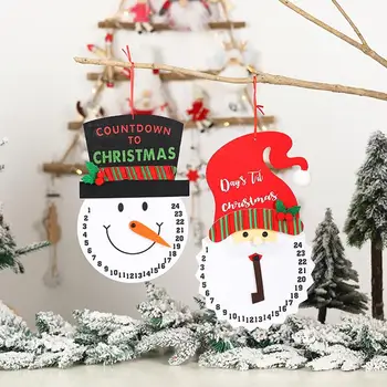 

Taoup Christmas Calendar Clock Merry Christmas Decors for Home Xmas Noel 2020 New Year Gifts Santa Claus Dolls Decor Navidad
