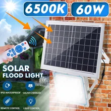 

60W Solar Light Motion Detected LED Floodlight Spotlight Waterproof LED Solar Lamp Outdoor For Garden Street Garage Park Securit