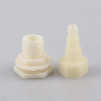 

1pc 1/2" inlet outlet connector water tank drainage tank Bulkhead Pipe Joints bucket