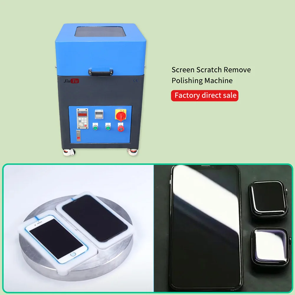 LCD Screen Display Scratch Removal Machine For iPhone Samsung iWatch iPad  Huawei Glass Refurbish Polishing Machine