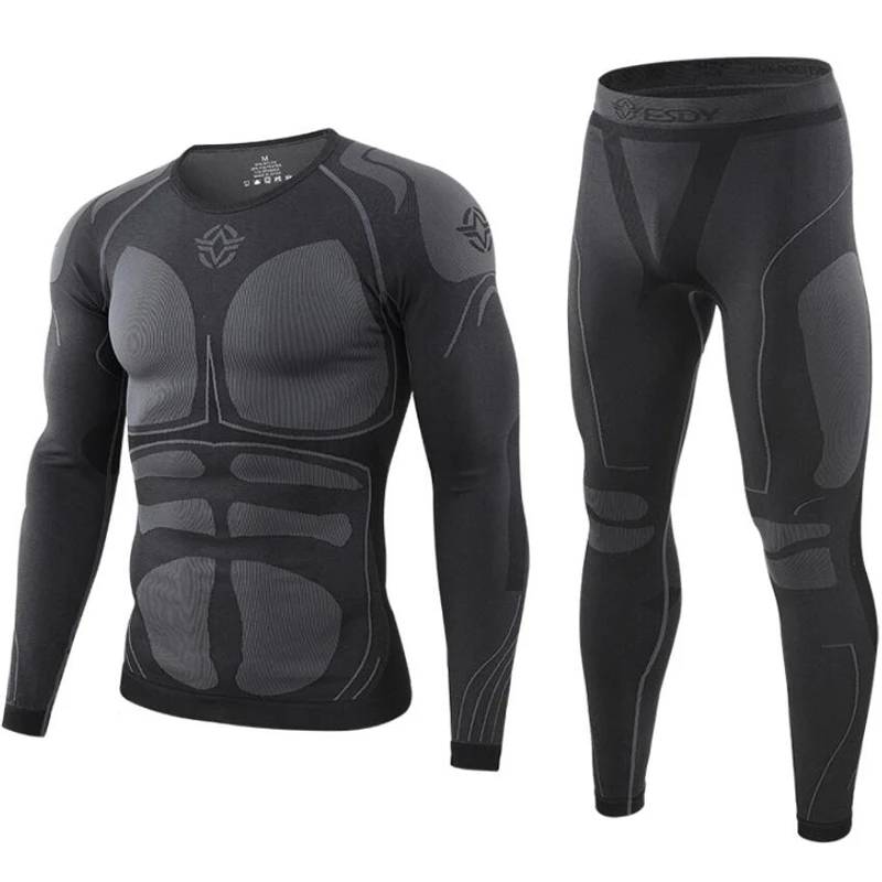 

Outdoor Sports Seamless tight tactical Underwear Set Breathable Thermal Underclothes Autumn Winter Hiking Cycling Underwear