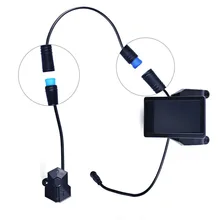 LCD Display Extension Cable Accessories For Bafang Mid Drive Motor Panel ABS Black Electric Bike Parts Accessories