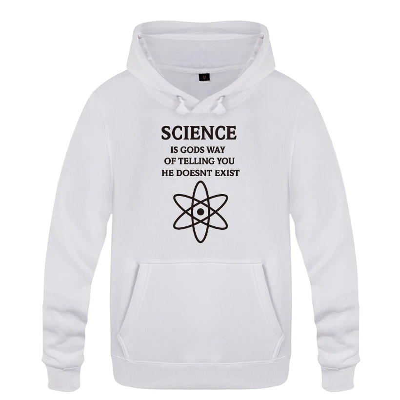 SCIENCE IS GODS-Atheism Atheist religion толстовки мужские мужские с капюшоном флисовый пуловер толстовки