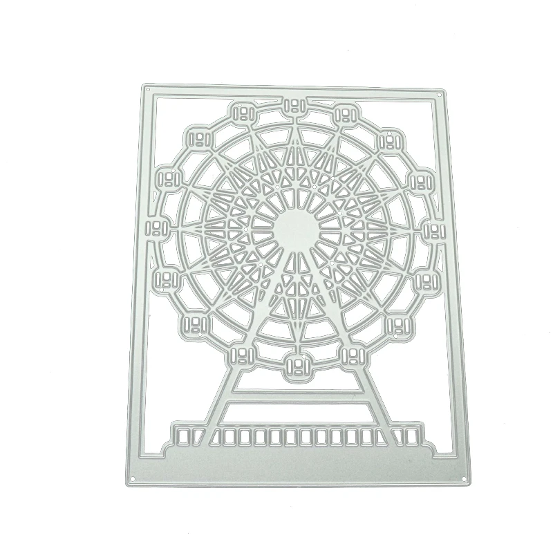 New Design Ferris Wheel Metal Cutting Dies Stencil for Scrapbooking Craft Mold