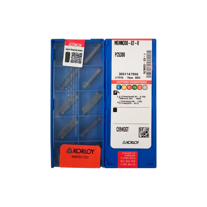 MGMN300-02-R PC5300 100% KORLOY оригинальная карбидная вставка лучшего качества 10 шт./лот