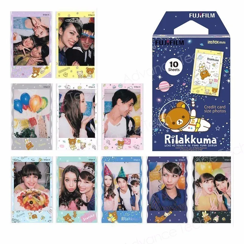 Fujifilm Fuji Instax Mini 9 8 полоса пленка 10 листов для 70 50s 7s 90 25 поделиться мгновенной камеры Радуга Макарон комикс