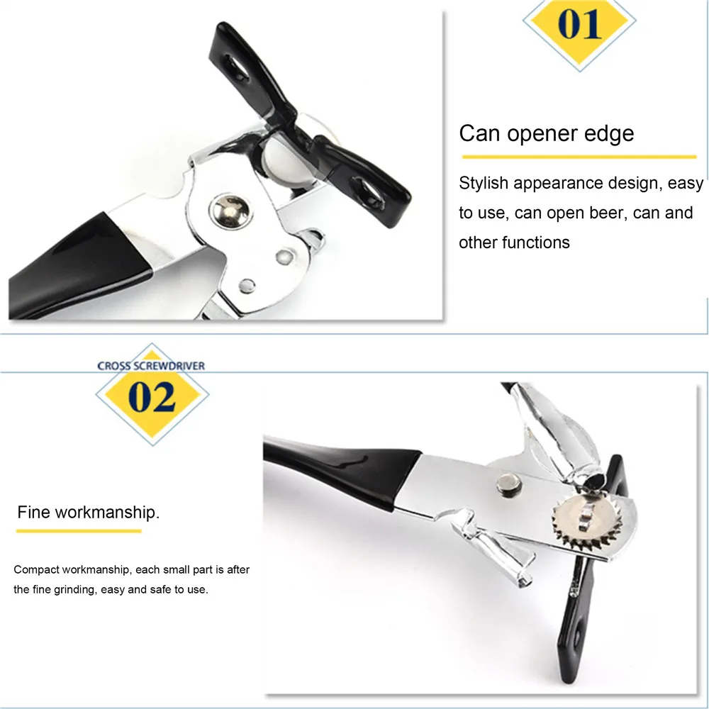 High Quality Stainless Steel Portable beer bottle opener multifunctional bottle opener Open Canned Knife Kitchen Tools Bar