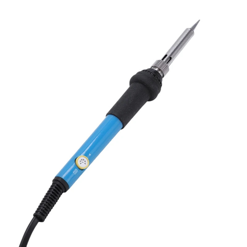 60W Adjustable Temperature Electric Soldering Iron Handle Heat Pencil Tool With Iron Tips Stand For Welding Solder Rework Repair
