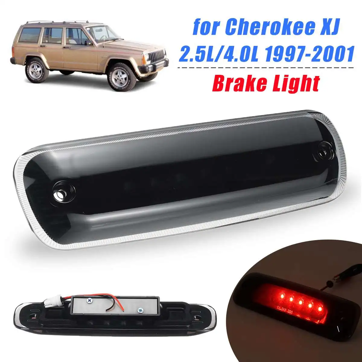 For Jeep Cherokee XJ 1997 1998 1999 2000 2001 Brake Lamp LED Rear Tail