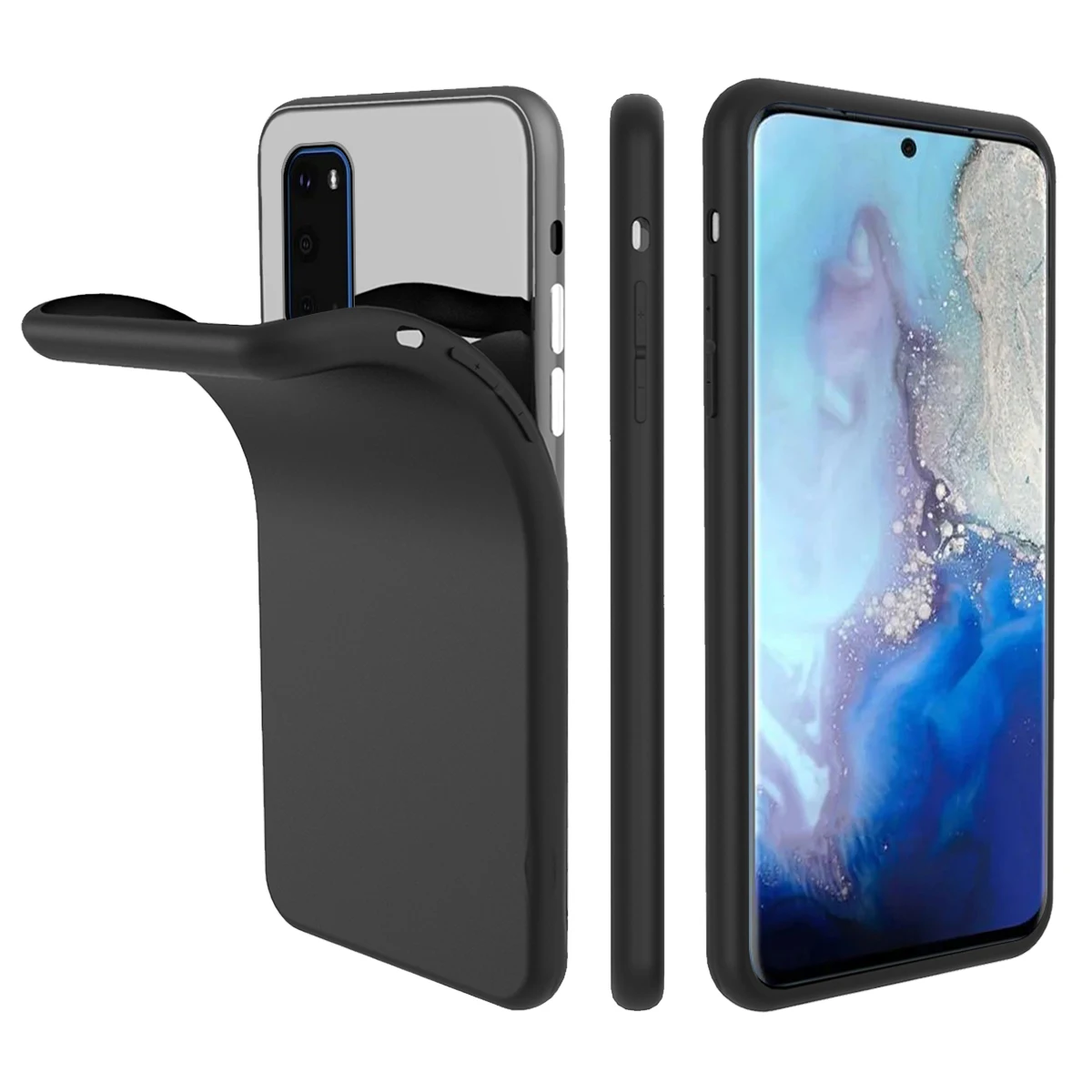 Для samsung Galaxy S20 Ultra Plus A71 чехол на заднюю панель Тонкий Мягкий ТПУ Чехол встроенный