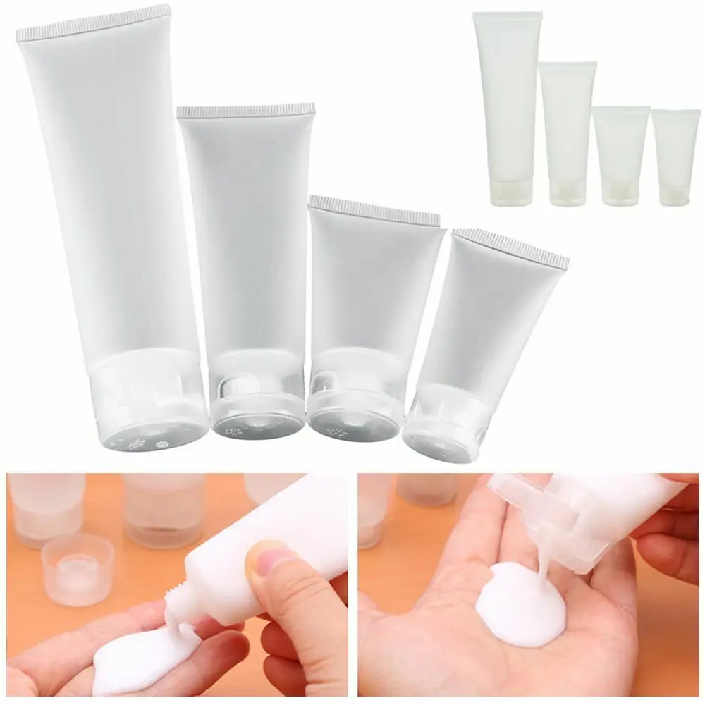 

20ml 50ml 30ml 100ml Empty Portable Travel Tubes Squeeze Cosmetic Containers Cream Lotion Plastic Bottles Small Container