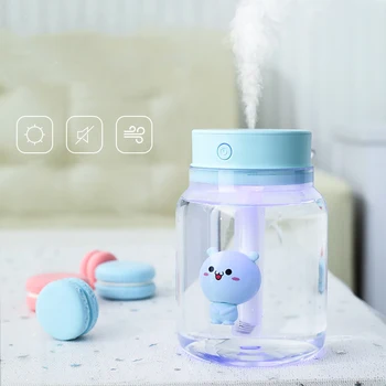 

425ML Mini Humidifier USB Diffuser Portable Humidificator Aroma Diffuser Desktop Mist Maker Car Air Purifier For Home Office Car