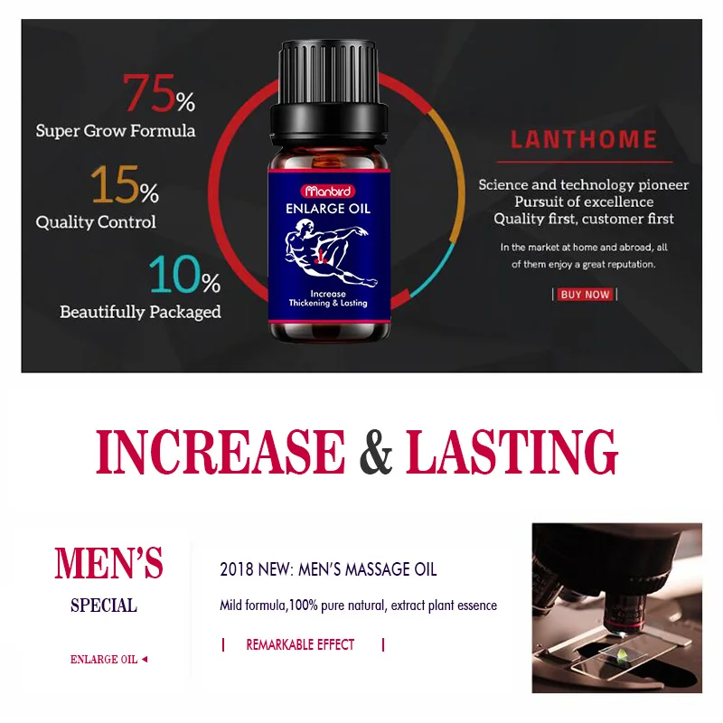 Manbird Penis Enlargement Cream Lubricant Lube Big Dick Massage Gel pills Increase Penis Growth Erection Thickening Oil for Men  (5)