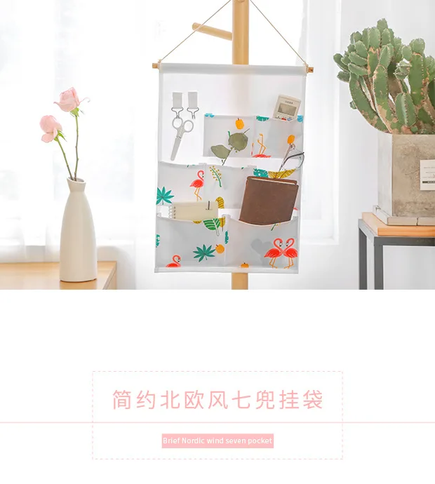 Boway Tomboy Storage Bag Hanging Bag Wardrobe Household Wall Mounted Door Multilayer Fabric Creative Wall Hangers Storage