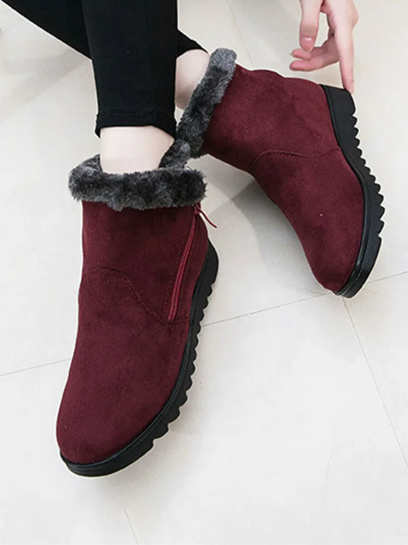 Plus Size Winter Women Boots 2019 Warm Plus Velvet Women Snow Boots Ladies Female Footwear Ankle Boots for Women Shoes VT508 (3)