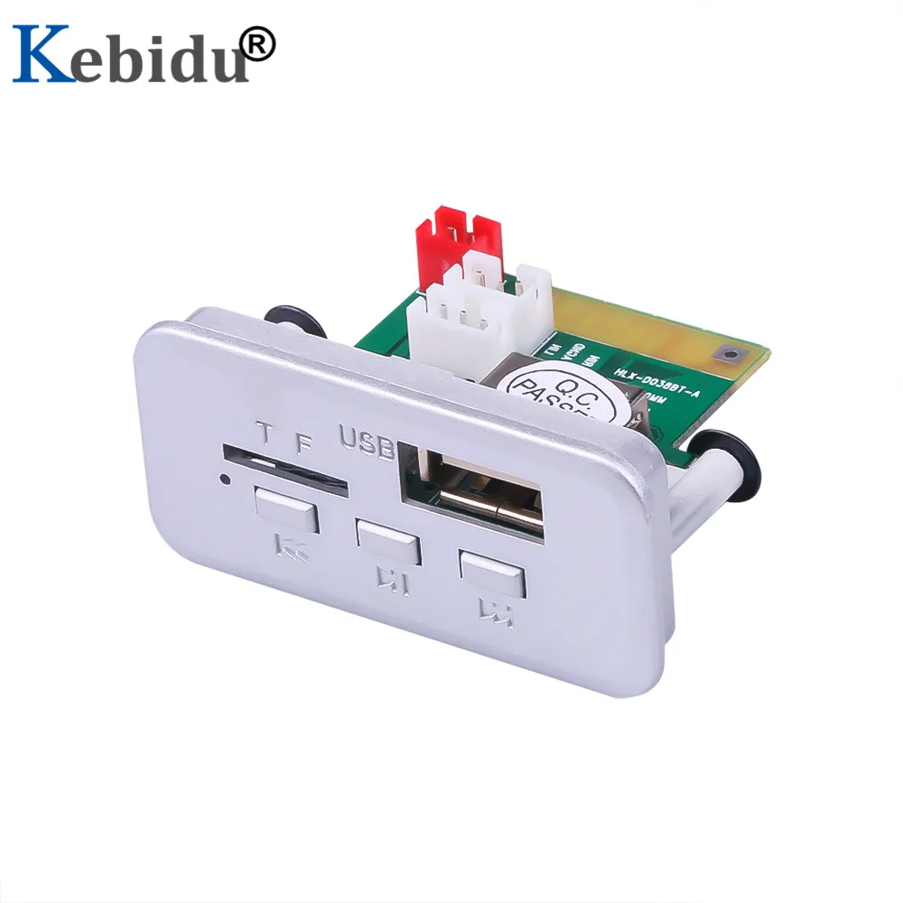 Kebidu 12 в MP3 WMA WAV мини беспроводной Bluetooth 5 0 декодер плата аудио модуль USB FM TF радио AUX