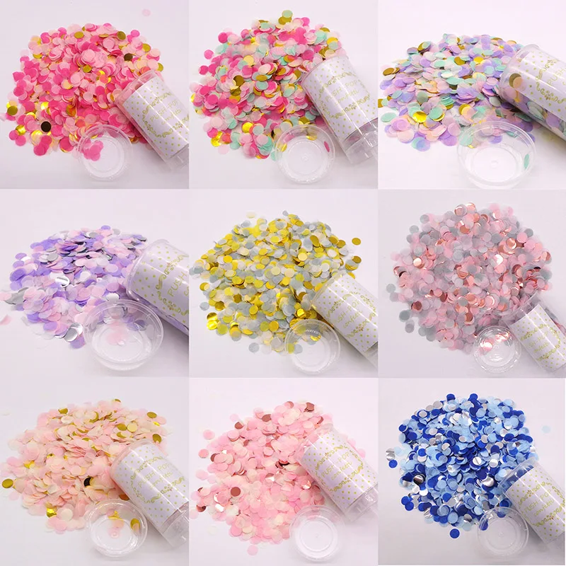 1 комплект розовые конфетти с эффектом пуш поп для свадьбы днем рождения бумажные