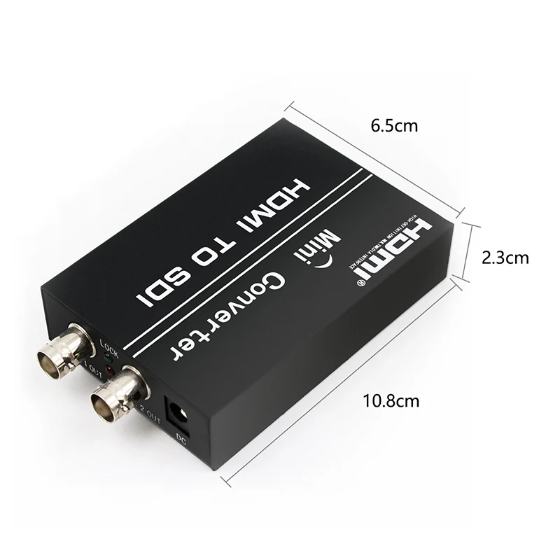 Hdmi para Sdi Conversor Adaptador Duplo Hdmi em Bnc para Fora Hdmi2sdi sd hd 3g 1080p para Computador Portátil Dvd Monitor - Image 4