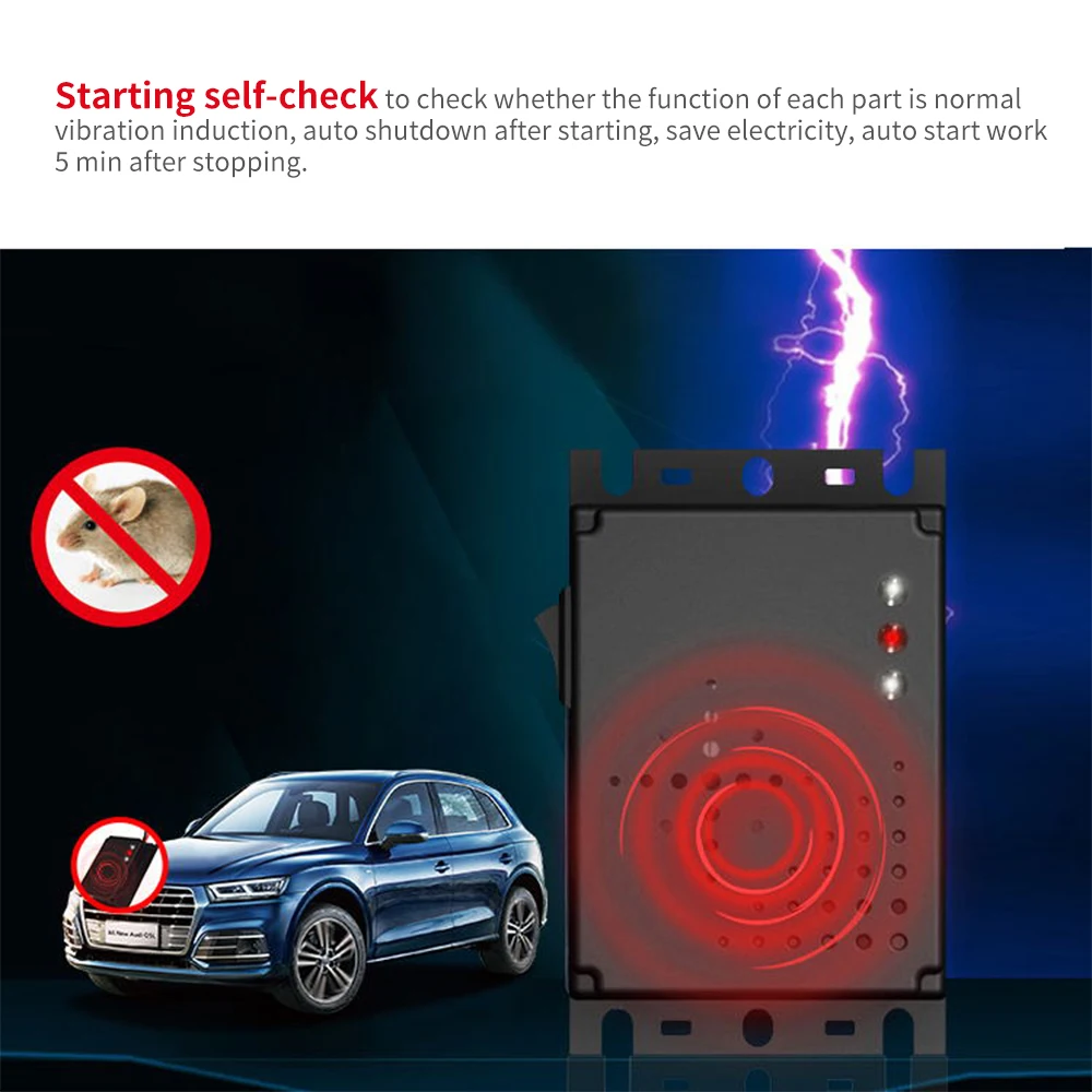

Animal Mouse Repeller Car Deterrent Vehicle Ultrasonic Interference Engine Conversion Rat Mice Rodent Deterrent Repellent