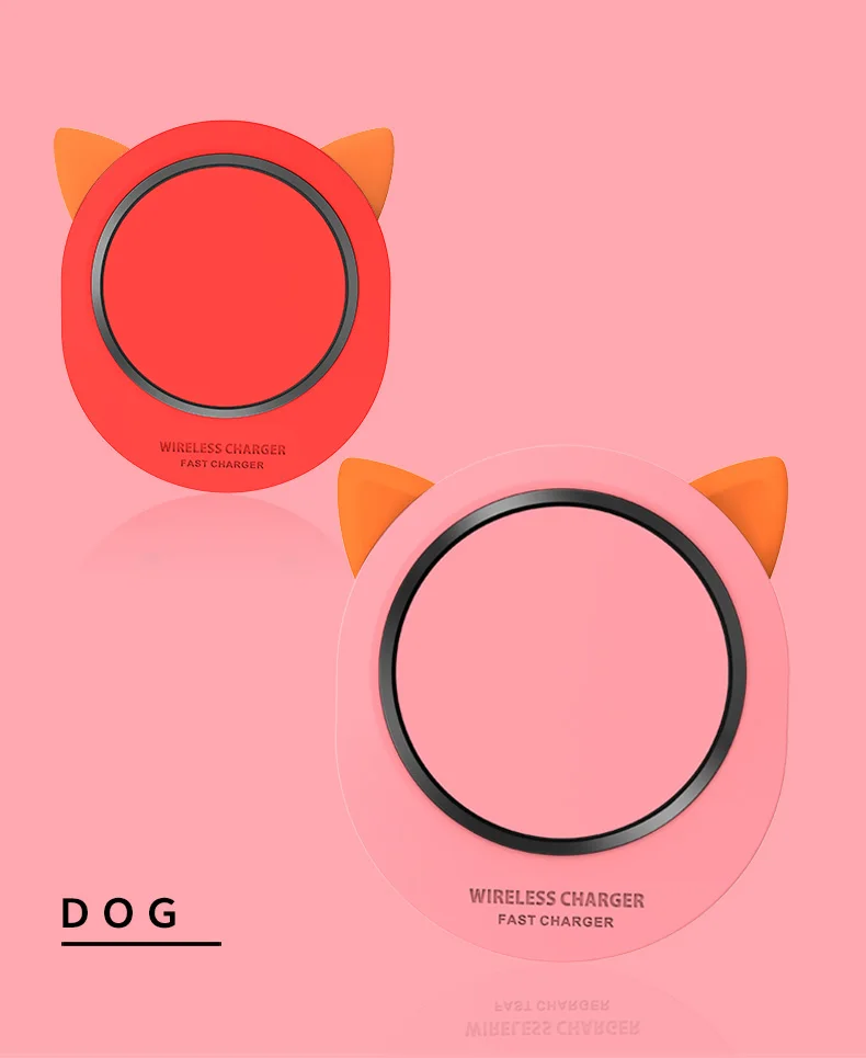 Беспроводное быстрое зарядное устройство MADEVIL dog-shape для Xiaomi Mi9 MiX 2S Mix 3 Qi EPP 10W для iPhone XS X