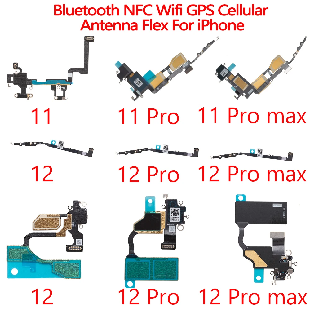 Bluetooth NFC Wifi GPS Сотовая Антенна Flex для iPhone 11 12 Pro Max mini X XS MAX XR Wi-Fi сигнал гибкий кабель