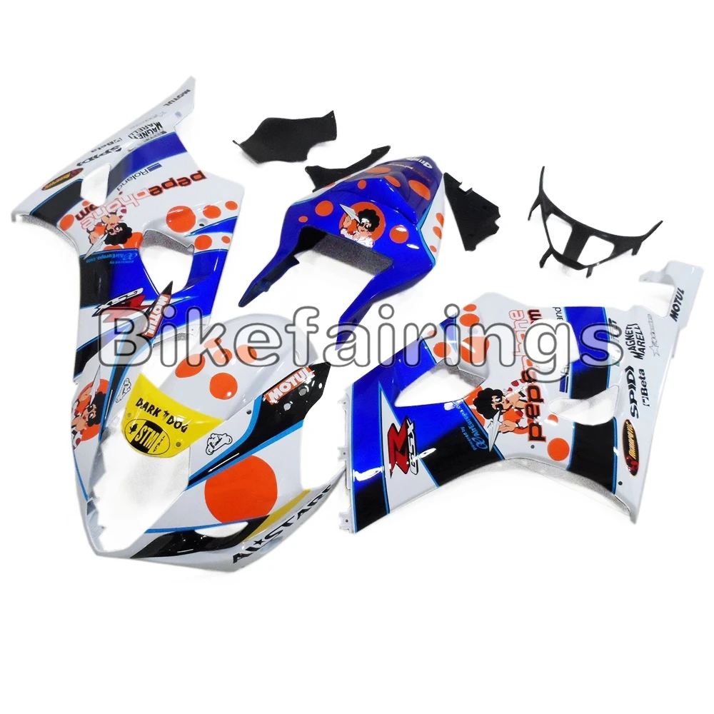 Сине-розовый корпус для велосипеда подходит Suzuki GSXR1000 K3 2003 2004 03 04 GSXR 1000 | Автомобили
