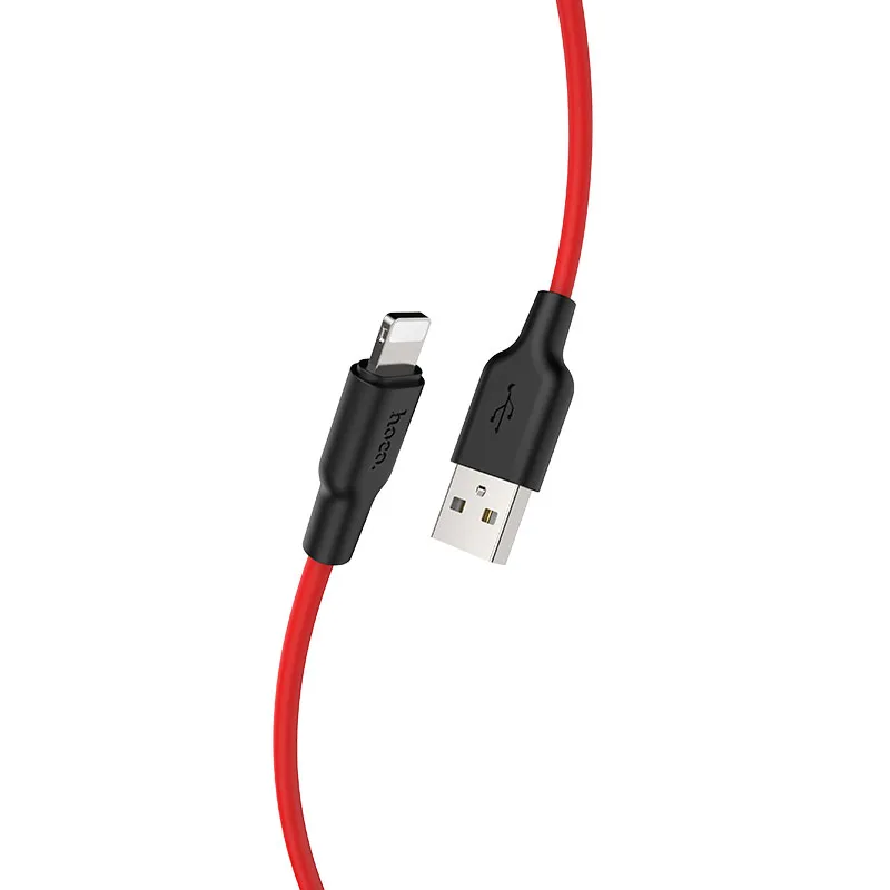 HOCO X21Plus, 20 шт./лот,, 2 м, мягкий силиконовый usb-кабель для iPhone, кабель типа C, микрокабель для samsung USB-C, зарядный провод