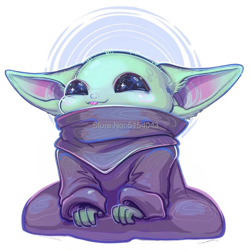 Детские наклейки Mandalorian Yoda для ноутбука мотоцикла водонепроницаемые виниловые