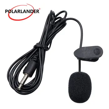 

Mini Collar Microphone 2.5M On Lapel Clear 3.5mm for Car Radio Mic for PC Notebook Black With USB Cable Anti-wind Cap