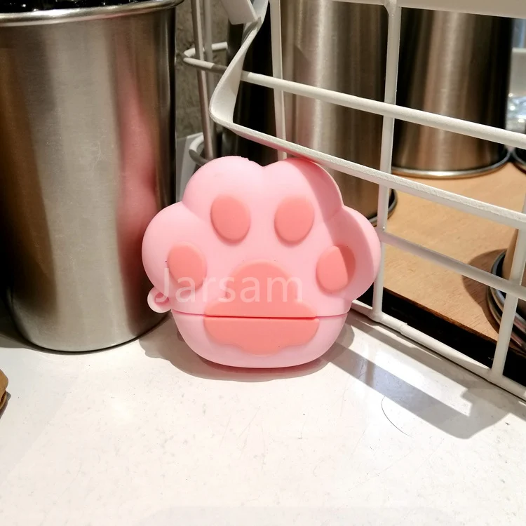 3D Pink cat claw Чехол s для Apple AirPods 2, мягкий мультяшный беспроводной чехол для наушников Air Pods, чехол для зарядки Airpods, силиконовый чехол - Цвет: 3D Pink cat claw