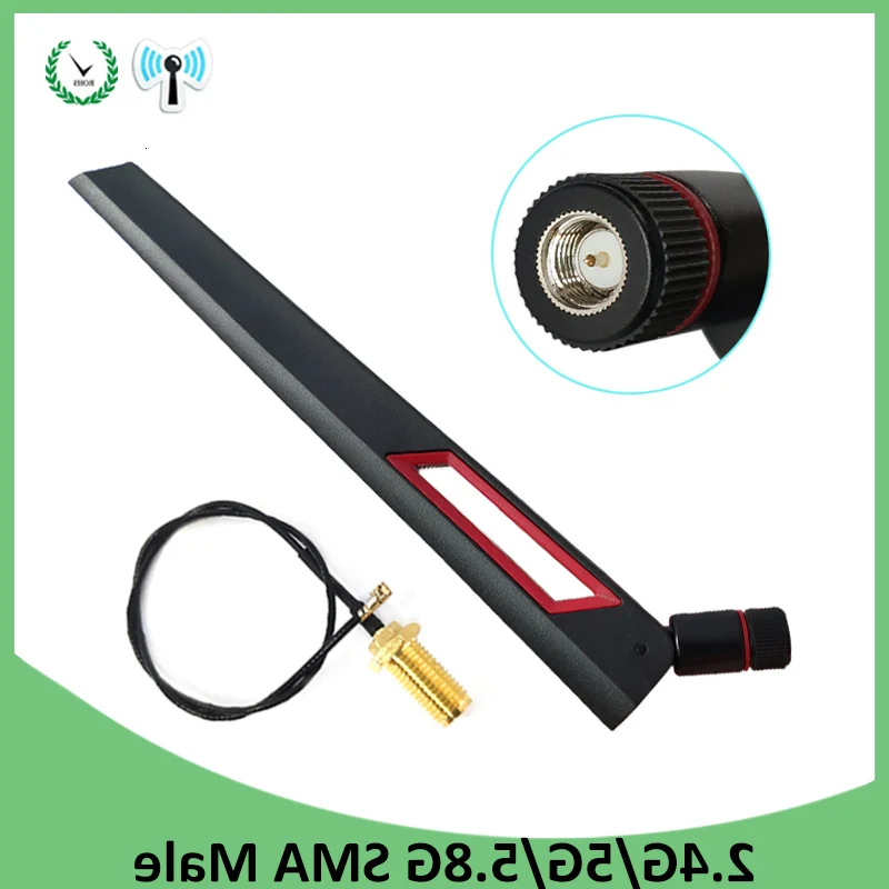 2.4GHz 5.8Ghz 12DBI WIFI Antenna Dual Band SMA Male Connector Antenna Hot Sale