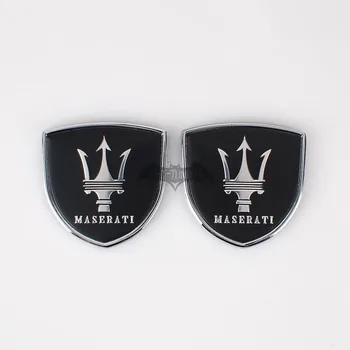 

3D Adhesive Car Sticker For Maserati Quattroporte Ghibli Levante GranTurismo Trident Emblem Sticker Upgrade Styling Trim