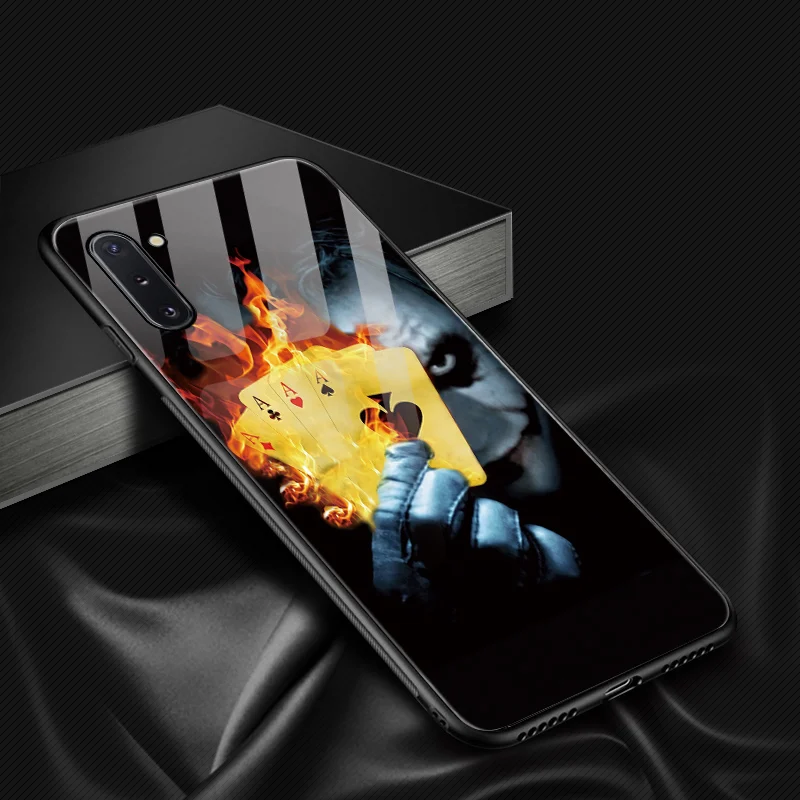 Для samsung Note 10 plus Joker стеклянный чехол для samsung Galaxy Note 8 9 10 S8 S9 Plus S10 plus S10Lite DIY чехол для телефона