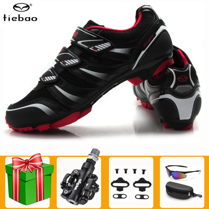 

Tiebao mountain bike shoes sapatilha ciclismo mtb SPD Pedals self-locking breathable superstar riding racing bicycle sneakers