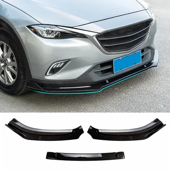 

AITWATT 2016 2017 2018 For Mazda CX-4 Carbon Fiber Front Corner Bumper Skid Lip Protector Guard Covers Spoiler 3Pcs Car Styling