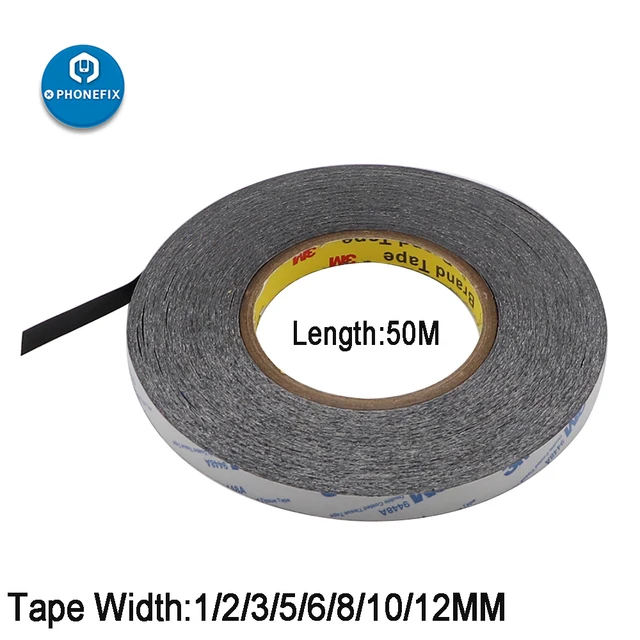 Ultra-thin High Temperature Resistant Black Double-sided Tape for Mobile  Phone Screen LCD Screen Fixing (1mm~20mm* 50m)