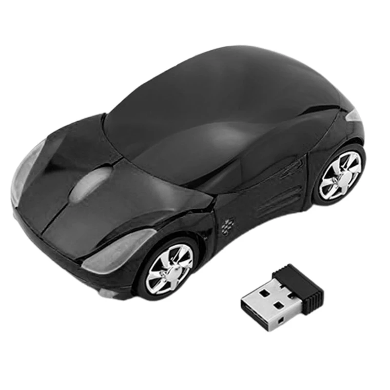 Rechargeable 2.4G Wireless Gaming Mice with USB Receiver Colorful Car