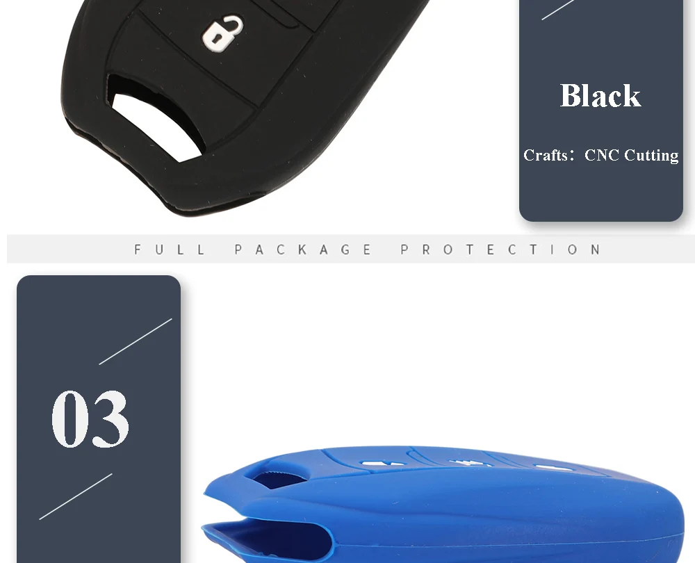 Keyforkess 50pcs Car Styling custodia in Silicone con telecomando per telecomando per Citroen C3 C4 C4L C5 DS 3008 5008 accessori - Hee1b995cdc2a4f22b1111ec541e387fep
